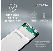Batterie externe mobile Power Bank Energy 20000, blanc