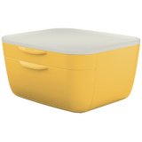 Bloc de classement Cosy, 2 tiroirs, jaune/gris clair