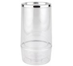 Rafraîchisseur de bouteille, polystyrène, transparent