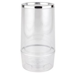 Flessenkoeler, polystyreen, transparant