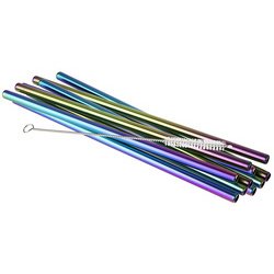 Rietjes van roestvrij staal, lengte: 215 mm