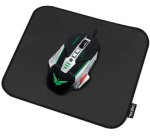 Tapis souris gaming, bords cousus, taille L, noir