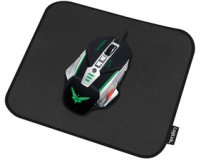 Tapis de souris de gaming, bords cousus, XXL, noir