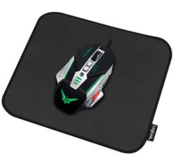 Tapis souris gaming, bords cousus, taille M, noir