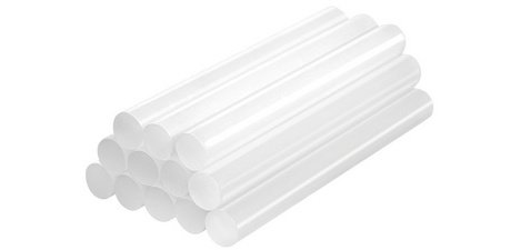 Bâton de colle, diamètre de 11,2 mm, transparent