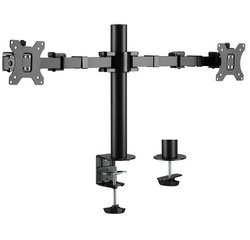 Bras support double, longueur du bras: 380 mm, noir
