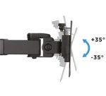 Bras support double, longueur du bras: 380 mm, noir