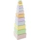 Boîtes en carton PASTEL, carré, assortiment de 12