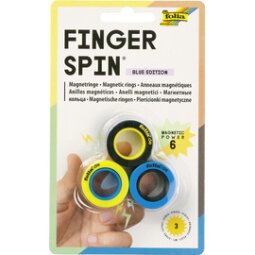 Anneaux magnétiques Finger Spin BLUE EDITION