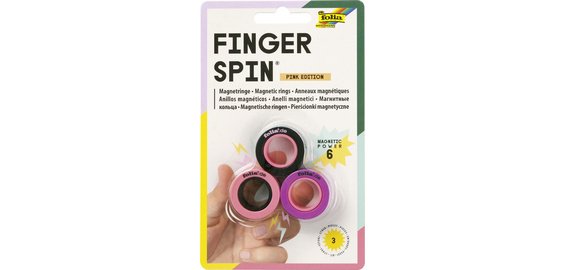 Anneaux magnétiques Finger Spin PINK EDITION