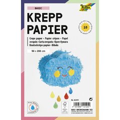 Rouleau de papier crêpon BASIC, 500 mm x 2 m, assorti