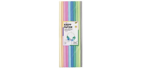 Rouleau de papier crêpon TREND, 500 mm x 2 m, assorti