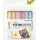 Krijtpotlood PASTEL assortiment - etui van 6 stuks