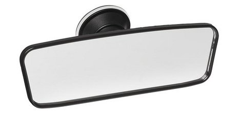 Rétroviseur avec ventouse pour voiture, noir