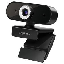 Webcam Pro Full HD USB avec micro, noir