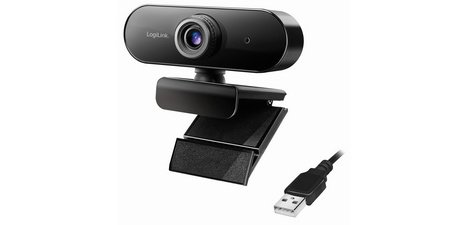 Webcam Pro Full HD USB with microphone, black