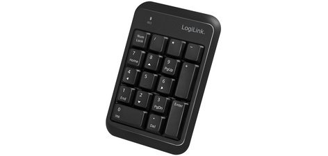 Pavé numérique BT V5.1, plastique, noir