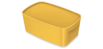 Bac de rangement My Box Cosy, long, jaune