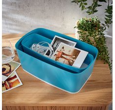 Bac de rangement My Box Cosy, long, jaune