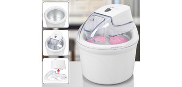 Sorbetière ICM 3764, 1,5 litre, blanc