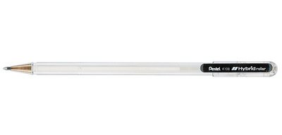 Stylo roller à encre gel Hybrid K108, blanc