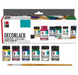 Peinture acrylique Decorlack, set de démarrage 6x15ml