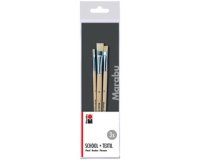 Set de pinceaux School + Textil, 3 pièces