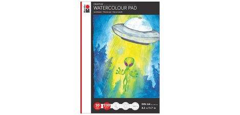 Bloc de papier aquarelle Aqua Pad GRAPHIX ,220 g/m2