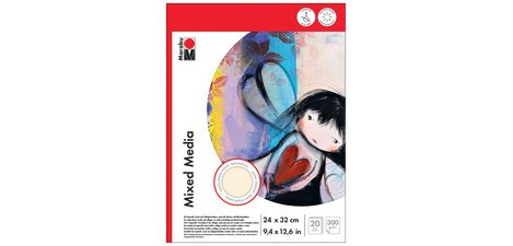 Bloc à dessin 'Mixed Media', 240 x 320 mm, 300 g/m2
