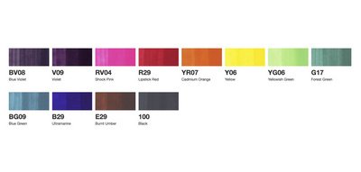 Marqueur ciao, set de 12