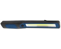 Lampe d'atelier LED WL250B slim, noir/bleu