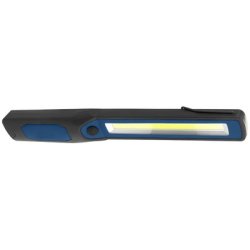 Lampe d'atelier à LED WL250B slim, noir/bleu