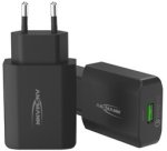 Chargeur secteur USB HOME CHARGER HC1180QC, noir