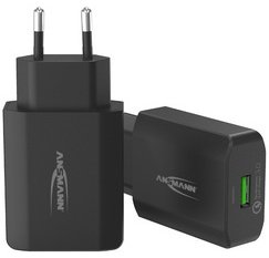 Chargeur secteur USB HOME CHARGER 130Q, noir