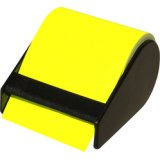 Rouleau de notes adhésives en dévidoir, jaune
