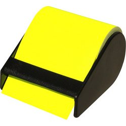 Rouleau rechargeable de notes adhésives, jaune