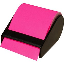 Rouleau rechargeable de notes adhésives, rose