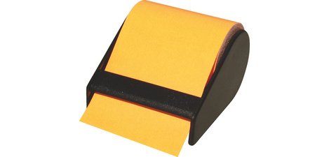 Orange sticky notes refill roll