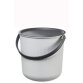 Plast team Seau de rangement AKITA, 10 litres, gris nuage