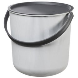 Plast team Seau de rangement AKITA, 53 litres, gris nuage
