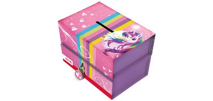 Tirelire 'Licorne', avec aimant et serrure