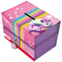 Tirelire 'Licorne', avec aimant et serrure