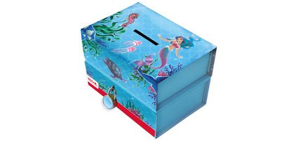 Tirelire  avec aimant et serrure