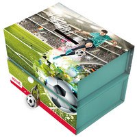 Tirelire 'Footballeur', avec aimant et serrure