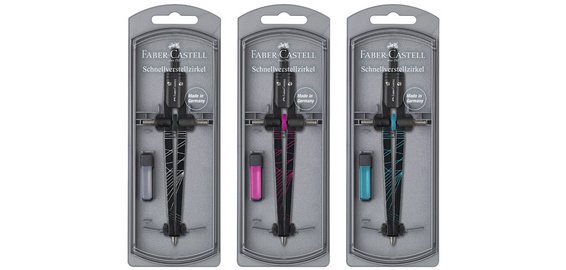 FABER-CASTELL Compas à réglage instantanté TWISTER