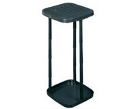 Plast team Support à sac poubelle ECO, avec couvercle, noir