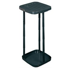 Plast team Support à sac poubelle ECO, avec couvercle, noir