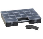 Plast team Boîte d'assortiment LUXOR HOBBY BOX, noir