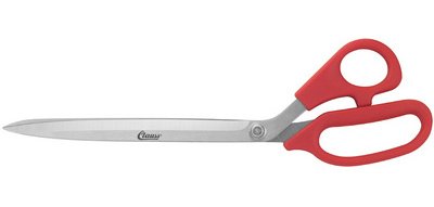 Ciseaux de tapissier, longueur : 293 mm, rouge
