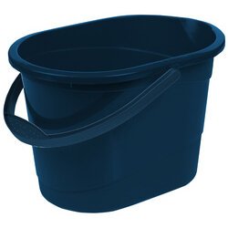 Seau de nettoyage 'thies eco', ovale, 13 L, bleu